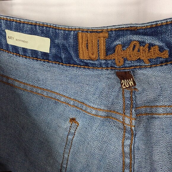 Kut from the Kloth Katy Boyfriend Jeans Womens Plus Size 20W Stretch Distressed - Picture 6 of 7